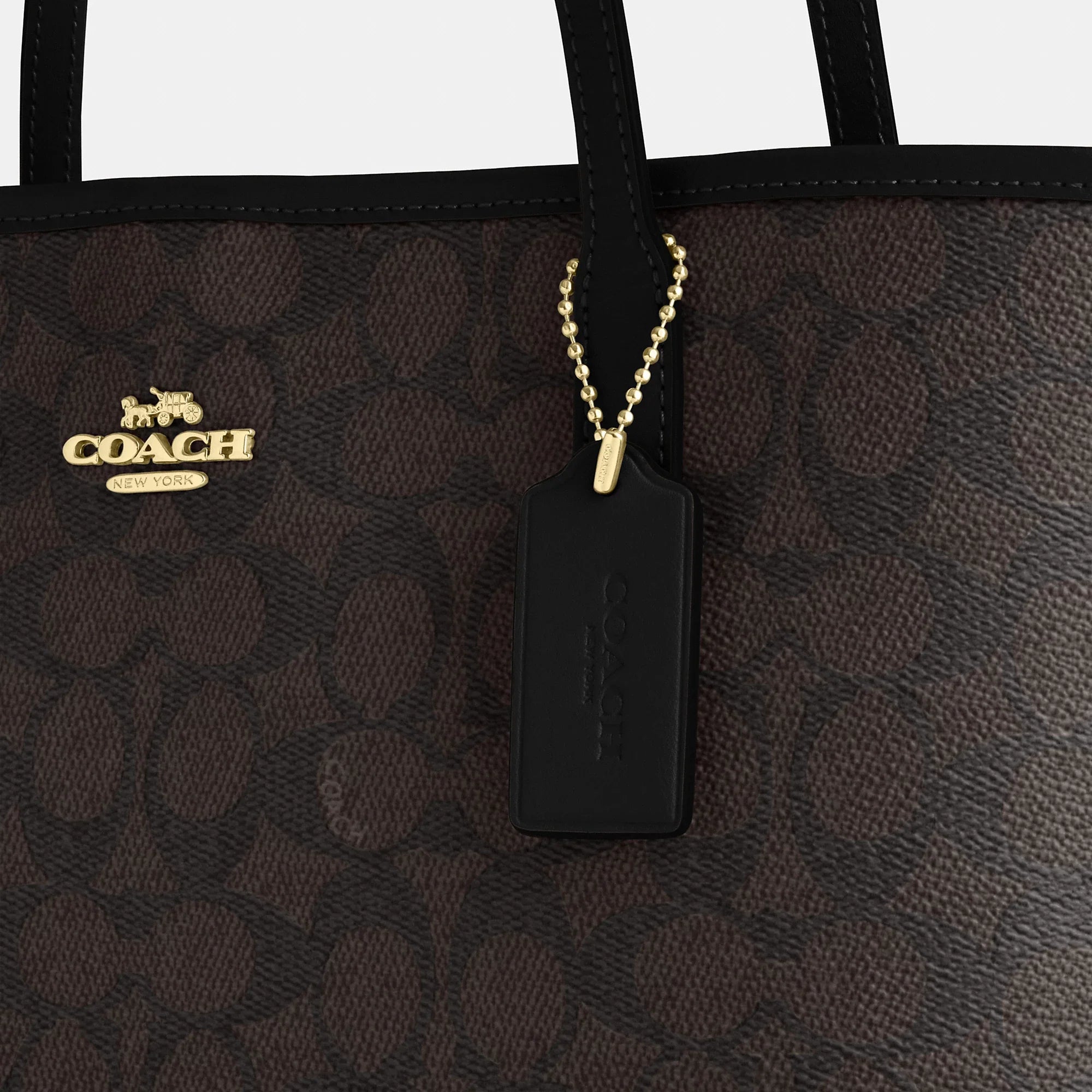Coach Outlet Medium City Tote Bag In Signature Canvas