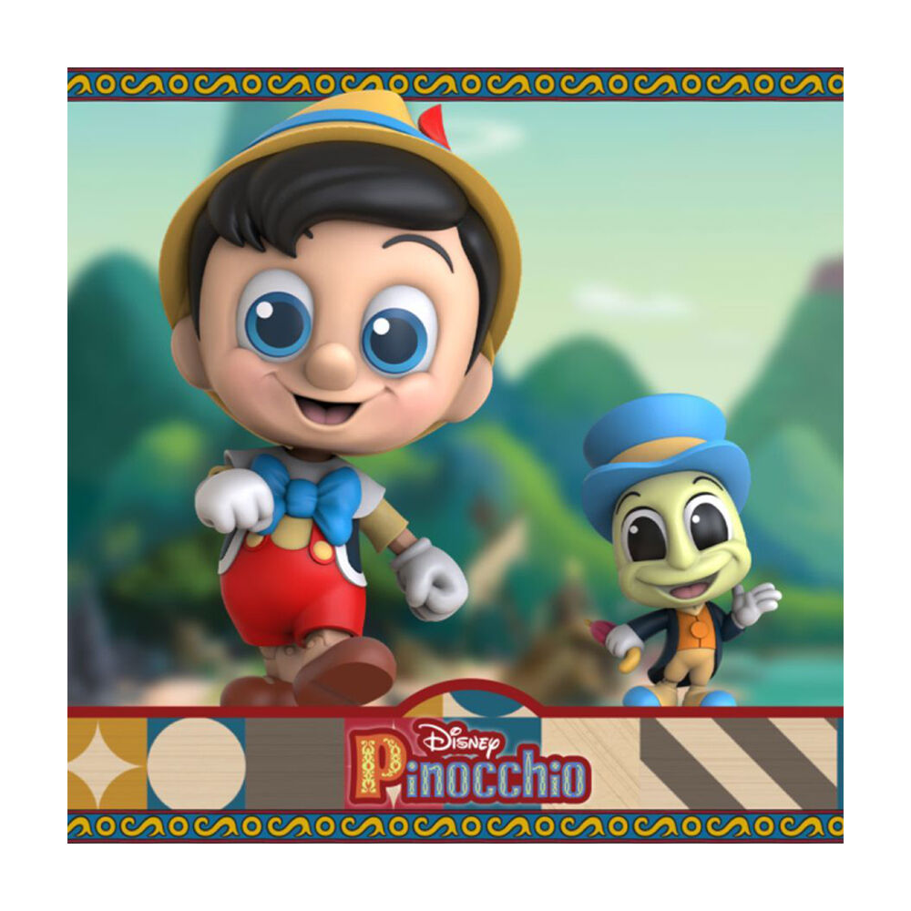 2pc Pinocchio 1940 & Jiminy Cricket Cosbaby Figure Collectable Fun Play Toy