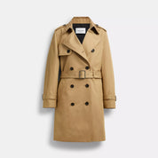 Coach Outlet Mid Trench Coat With Signature Collar