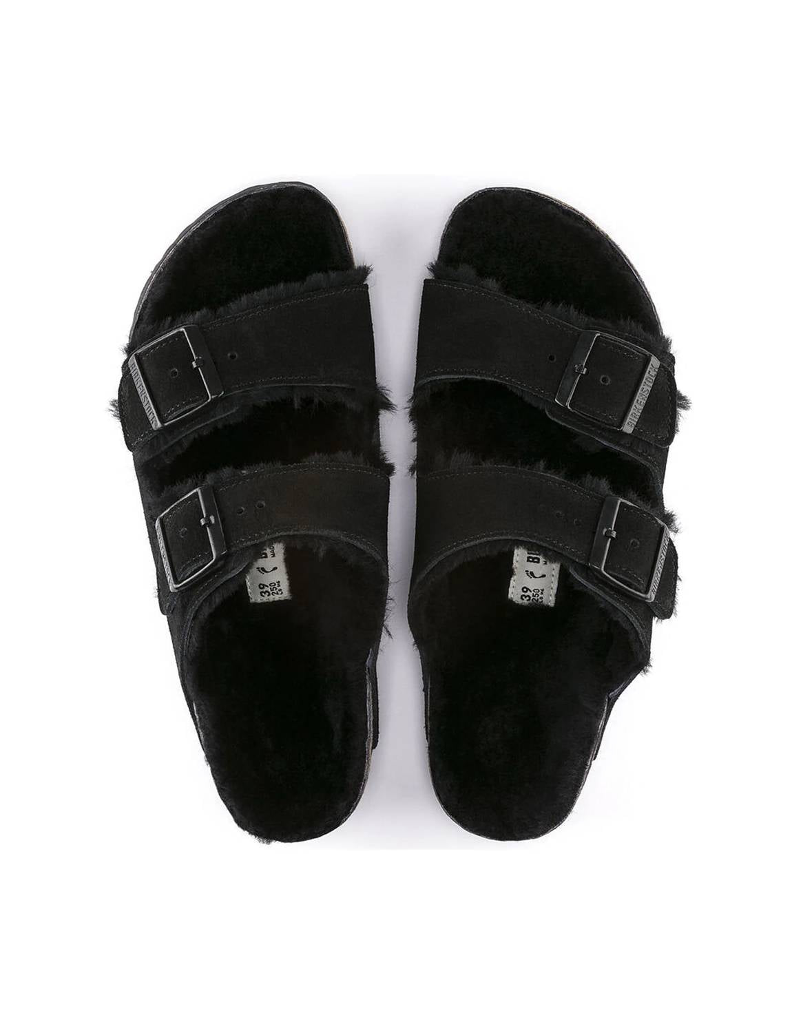 Women's Arizona Shearling Sandal In Black
