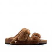 Women's Arizona Shearling Sandal In Caramel