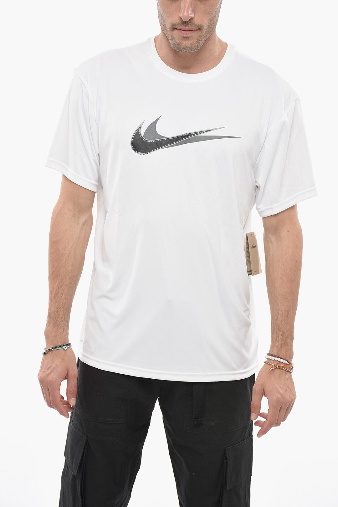 SWIM T-Shirt STACKED SWOOSH with Logo