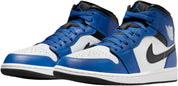 Men's Air Jordan 1 Mid Shoes In Game Royal/white/black