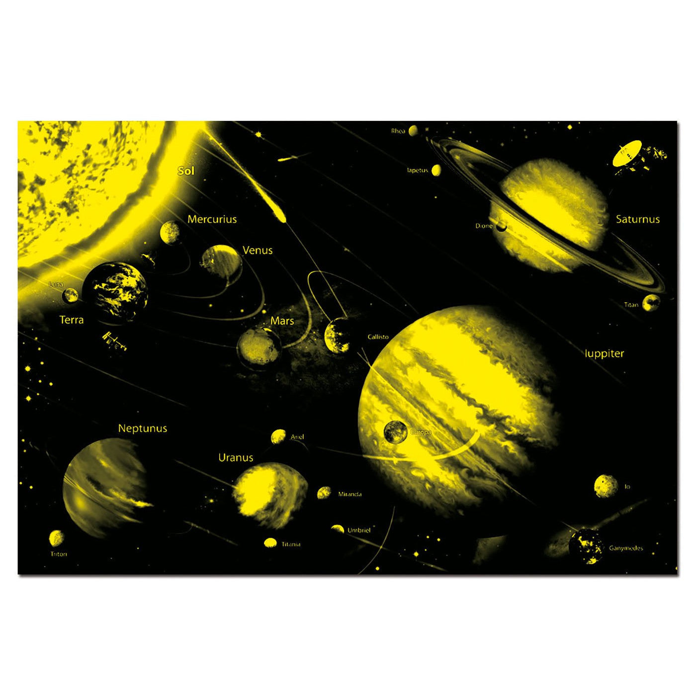 1000pc Neon Solar System Puzzle