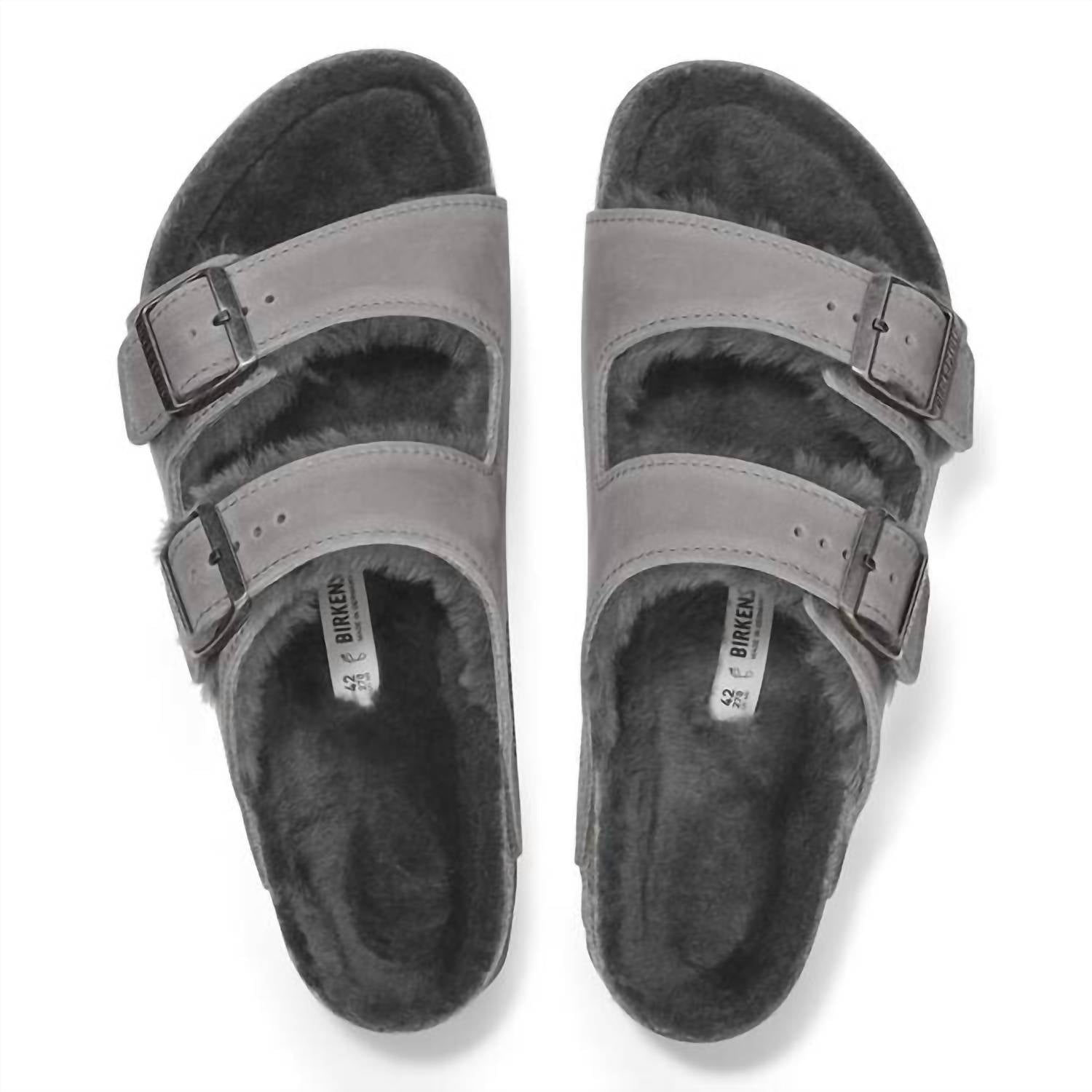Women's Arizona Shearling Narrow Sandal In Iron