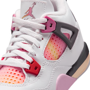 Little Kid's Air Jordan 4 Retro Comic Off White/Anthracite-Neutral Grey-Fire Pink-Light Arctic Pink-Muslin IO2363-100