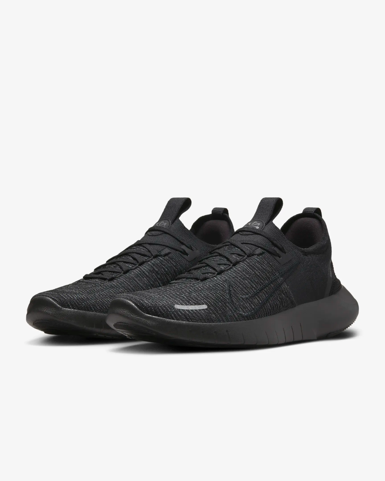 Men's Nike Free RN NN FB1276-001 Sneaker Black Lace Up Comfort Road Running Shoes