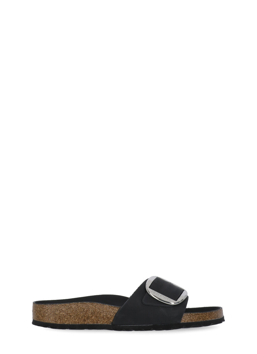 Black Madrid Big Buckle Sandals