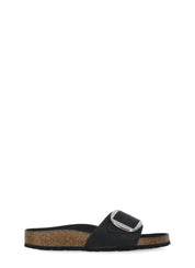 Black Madrid Big Buckle Sandals