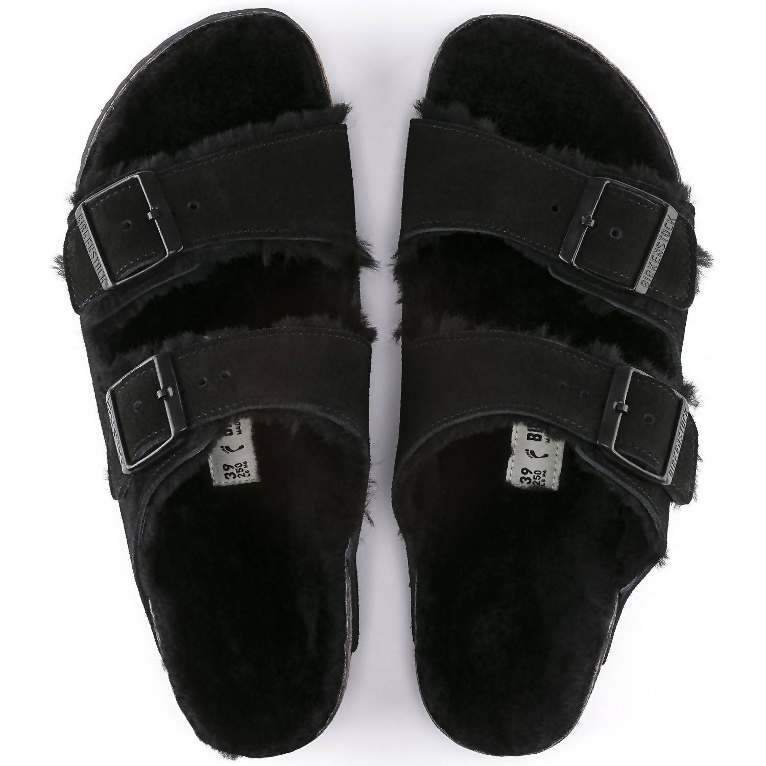 Women's Arizona Fur Sandal In Black