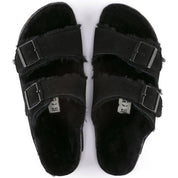 Women's Arizona Fur Sandal In Black