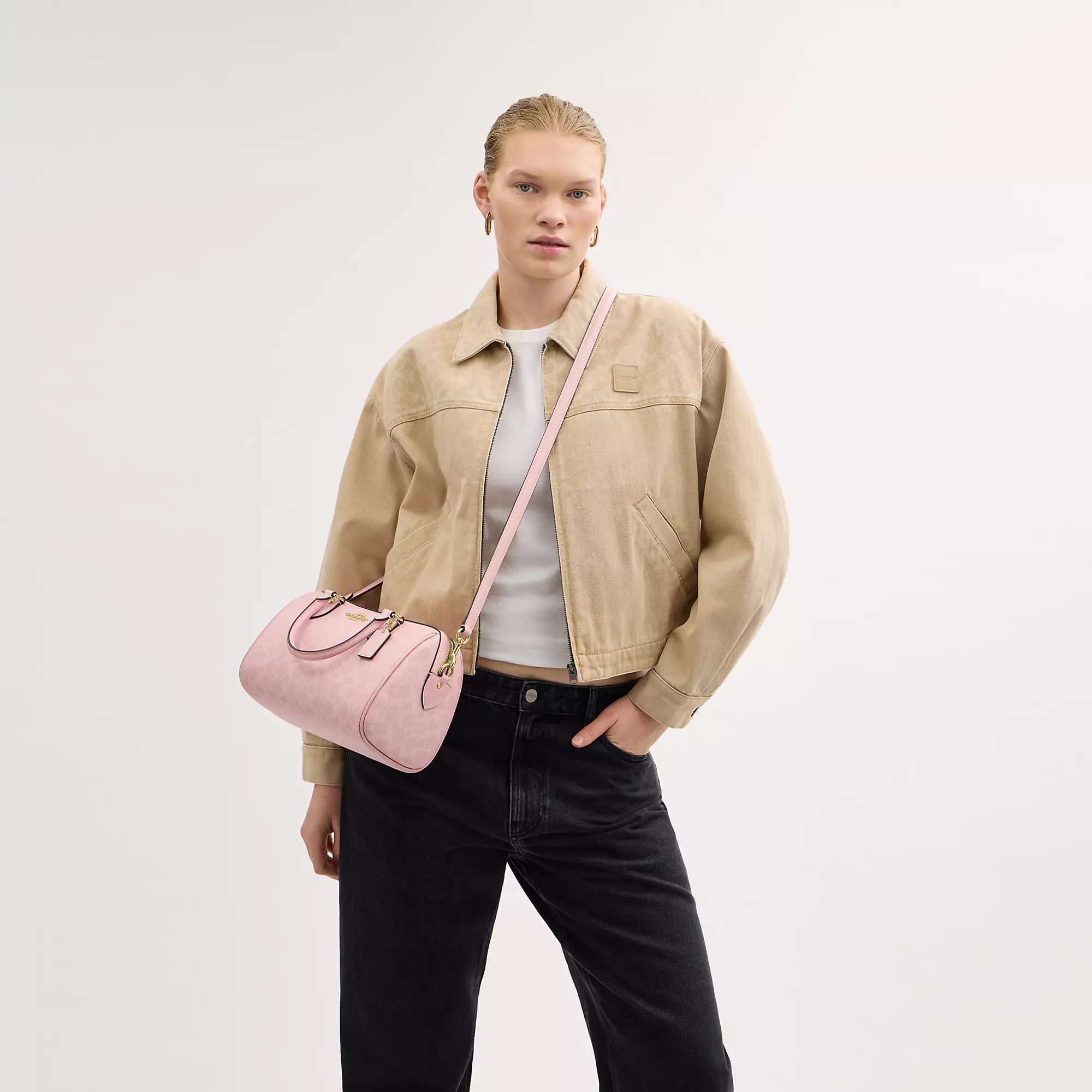 Coach Outlet Rowan Satchel Bag In Signature Canvas