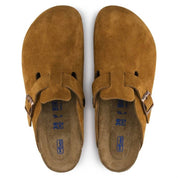 Women's Boston Soft Footbed Clog In Mink Suede
