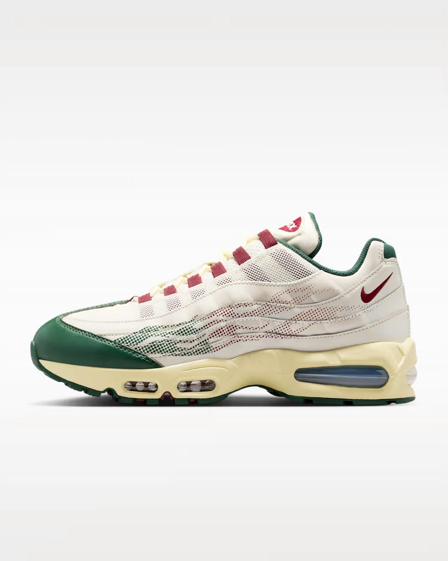 Men's Air Max 95 Big Bubble Se Mexico Shoes In Phantom/team Red-Fir-Alabaster