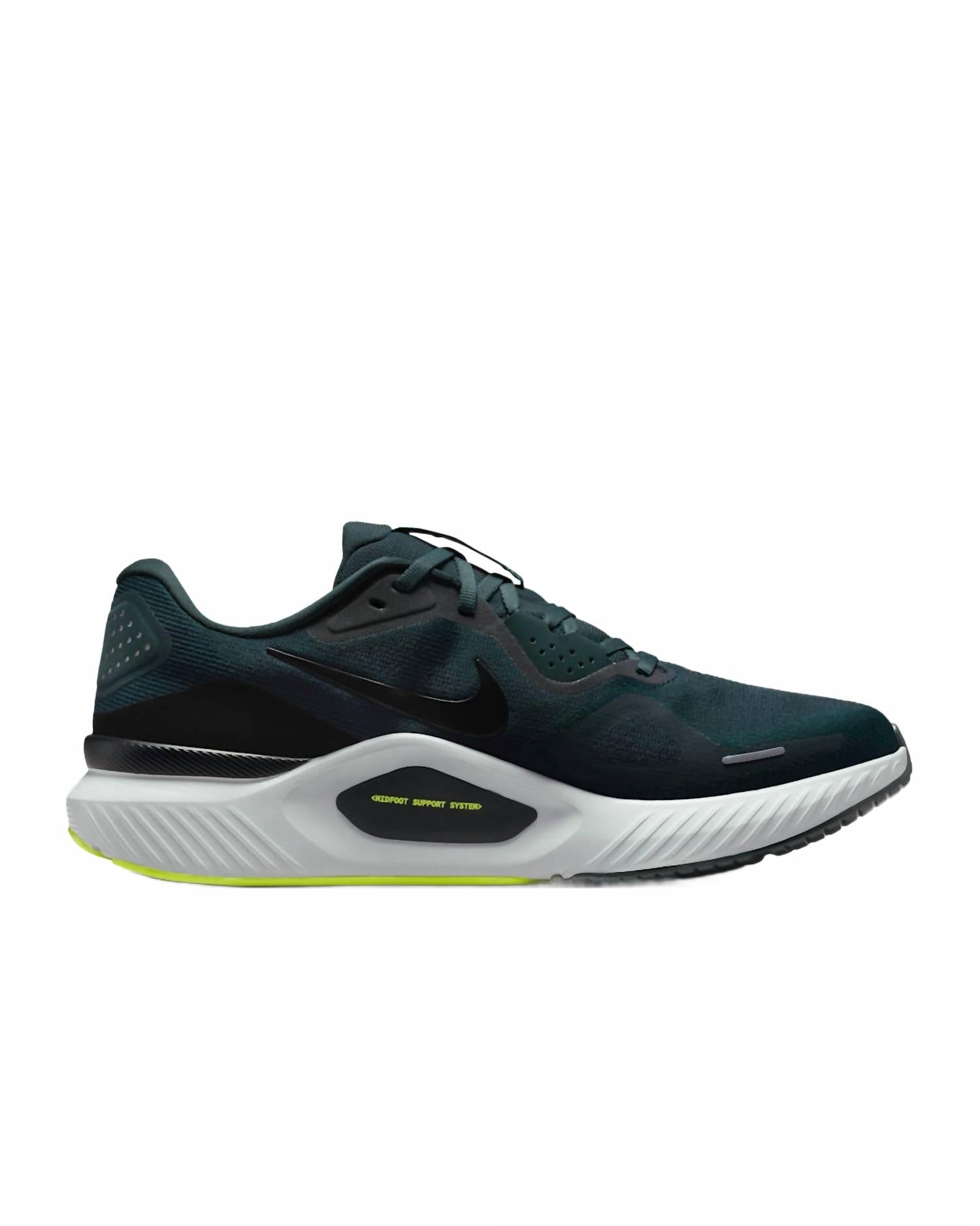 Men's Structure 26 Road Running Shoes In Seaweed Volt Pure Platinum Black