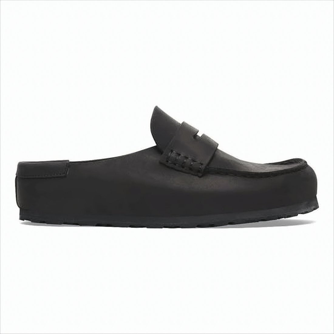 Nubuck Leather Slip-On Loafers with Moccasin-Style Toe