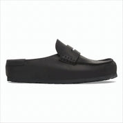 Nubuck Leather Slip-On Loafers with Moccasin-Style Toe