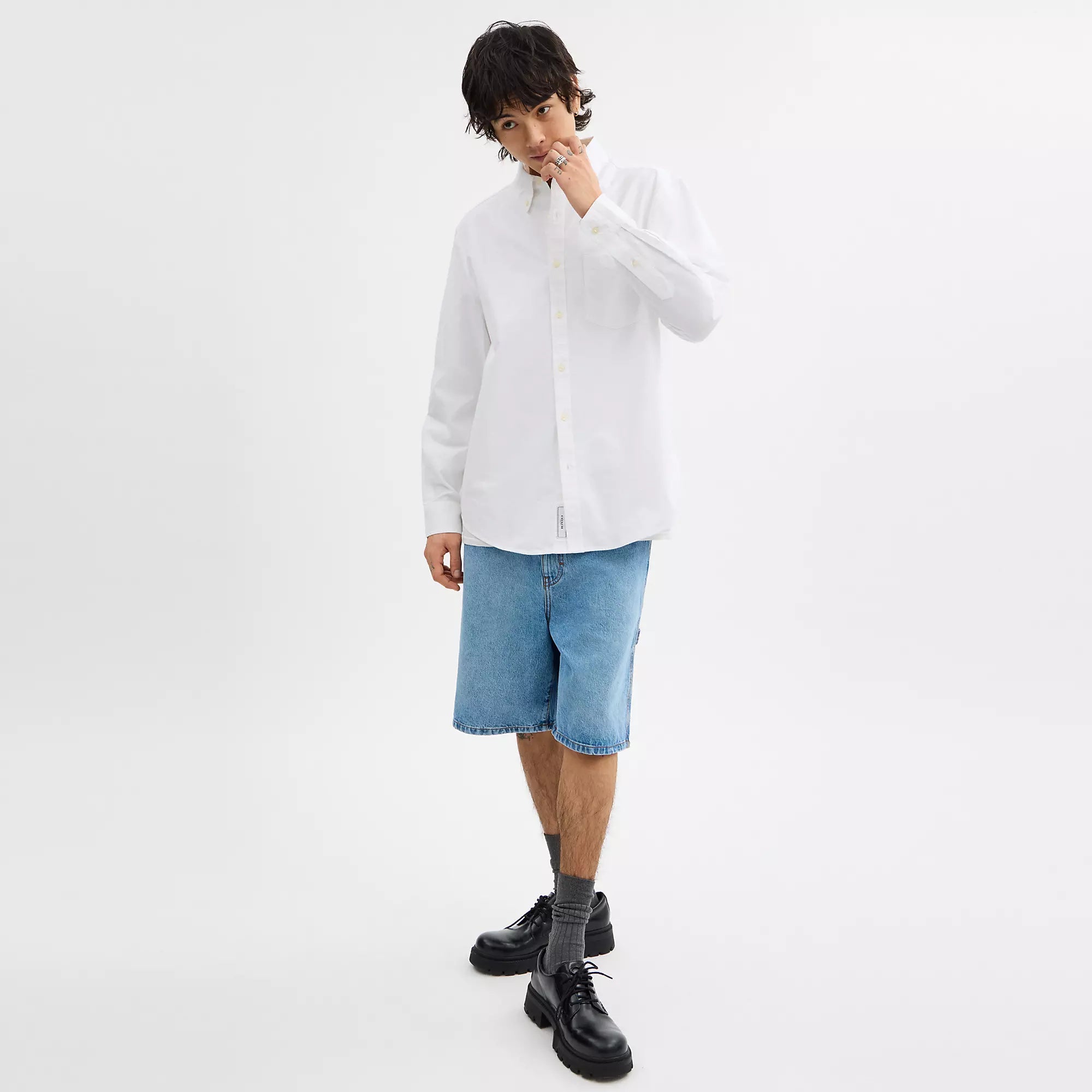 Coach Outlet Long Sleeve Button Down Shirt