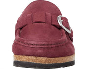 Women's Buckley Suede Slip On Mule In Maroon