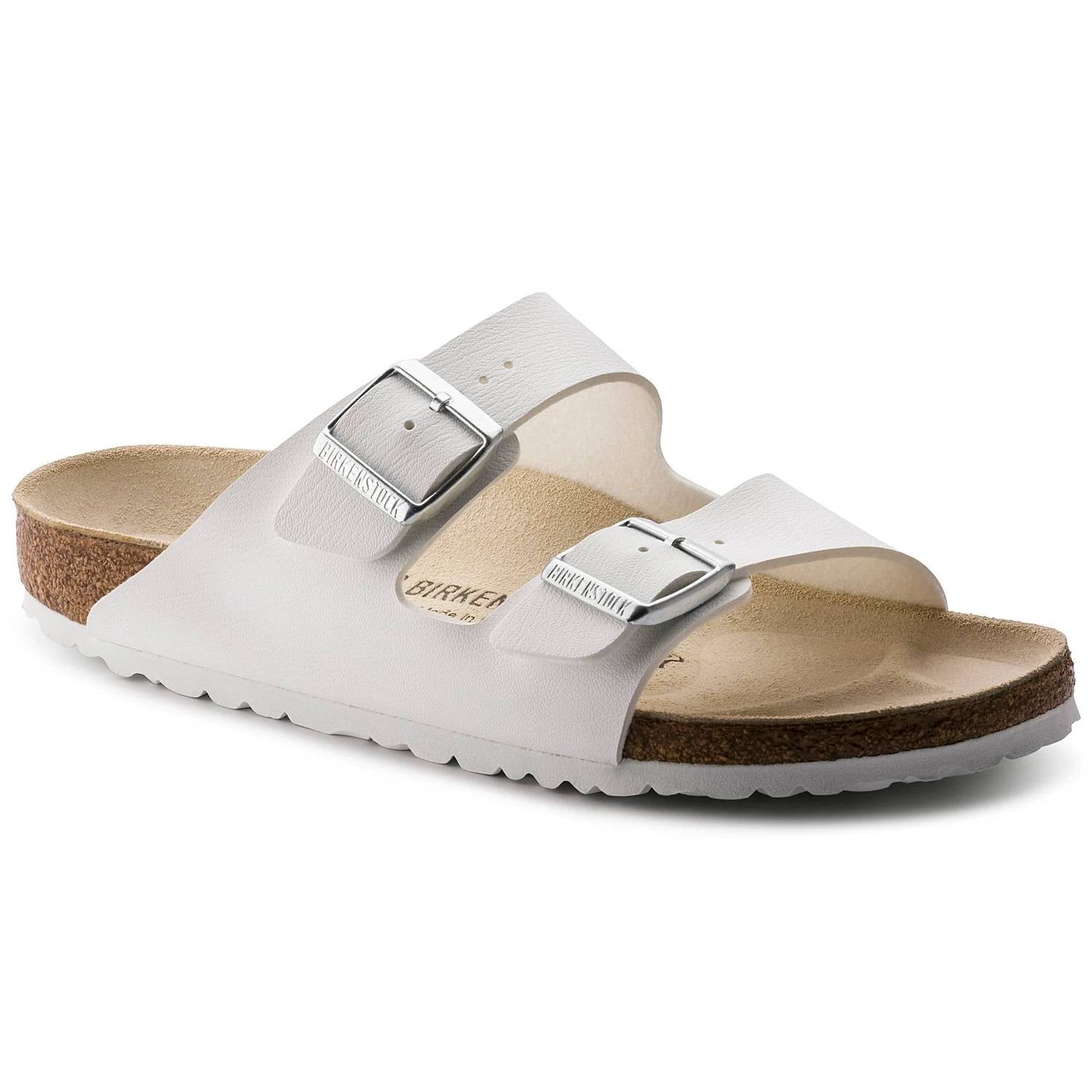 Women's Arizona Leather Sandals In White