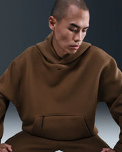 Nike Tech Fleece Hoodie Mens Mosswood Brown Kangaroo Pocket Pullover JAX1059