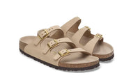 Women's Florida Nubuck Leather Sandals In Sandcastle