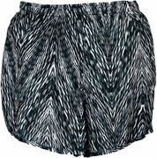 Women's Tempo Printed Dri Fit Track Shorts In Black/white