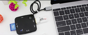 AeroCool Essential TypeC HUB with Card Reader with 3.5mm Power Port
