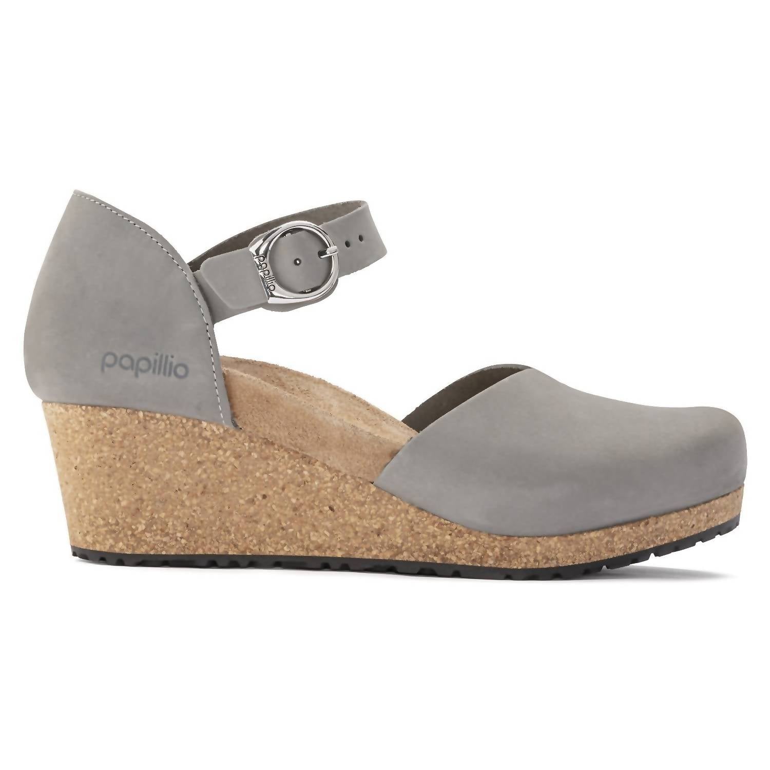 Women's Mary Ring-Buckle Narrow Sandal In Dove Gray