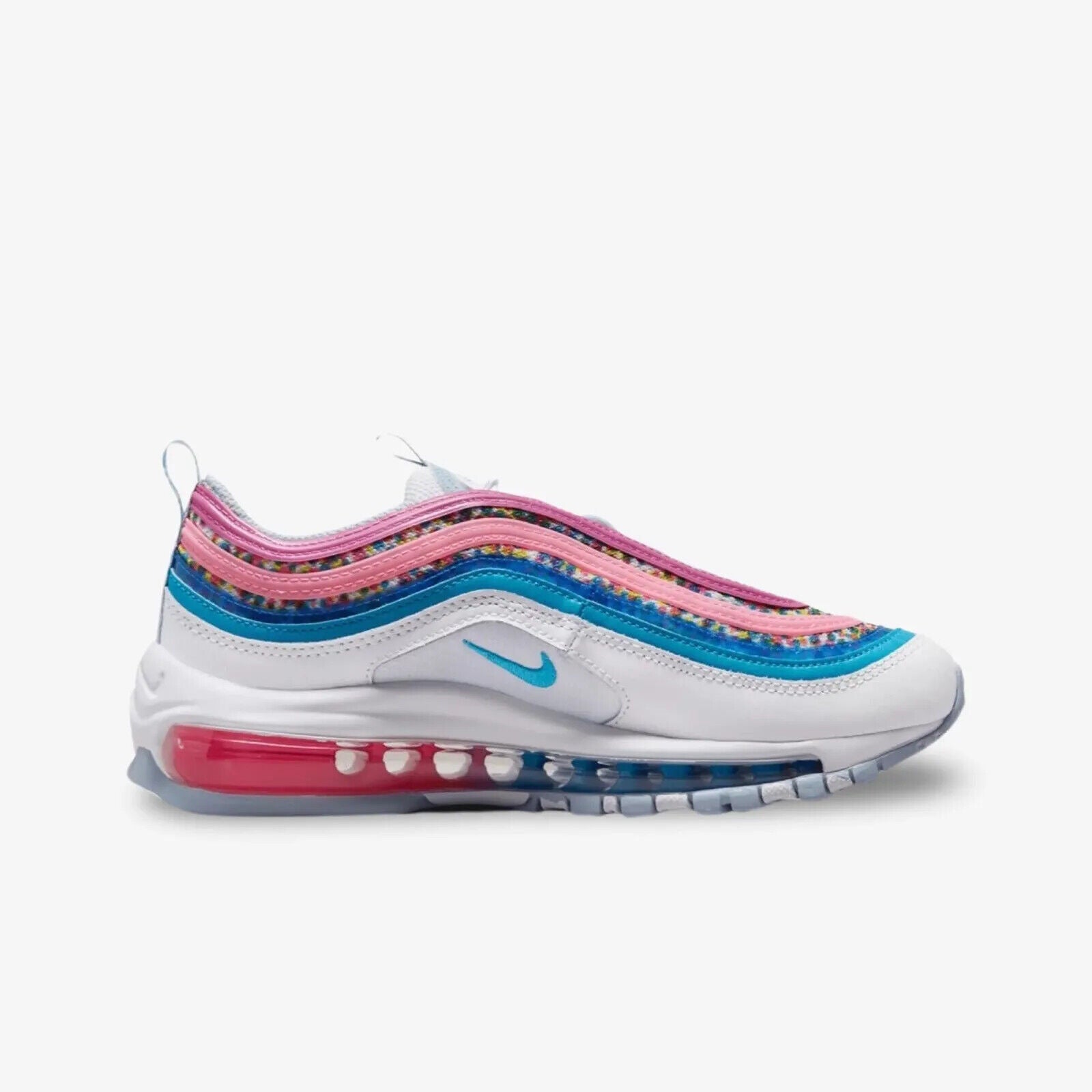 Kids Nike Air Max 97 DV7550-100 GS Sneaker Bright Colors Lifestyle Shoes NR9602