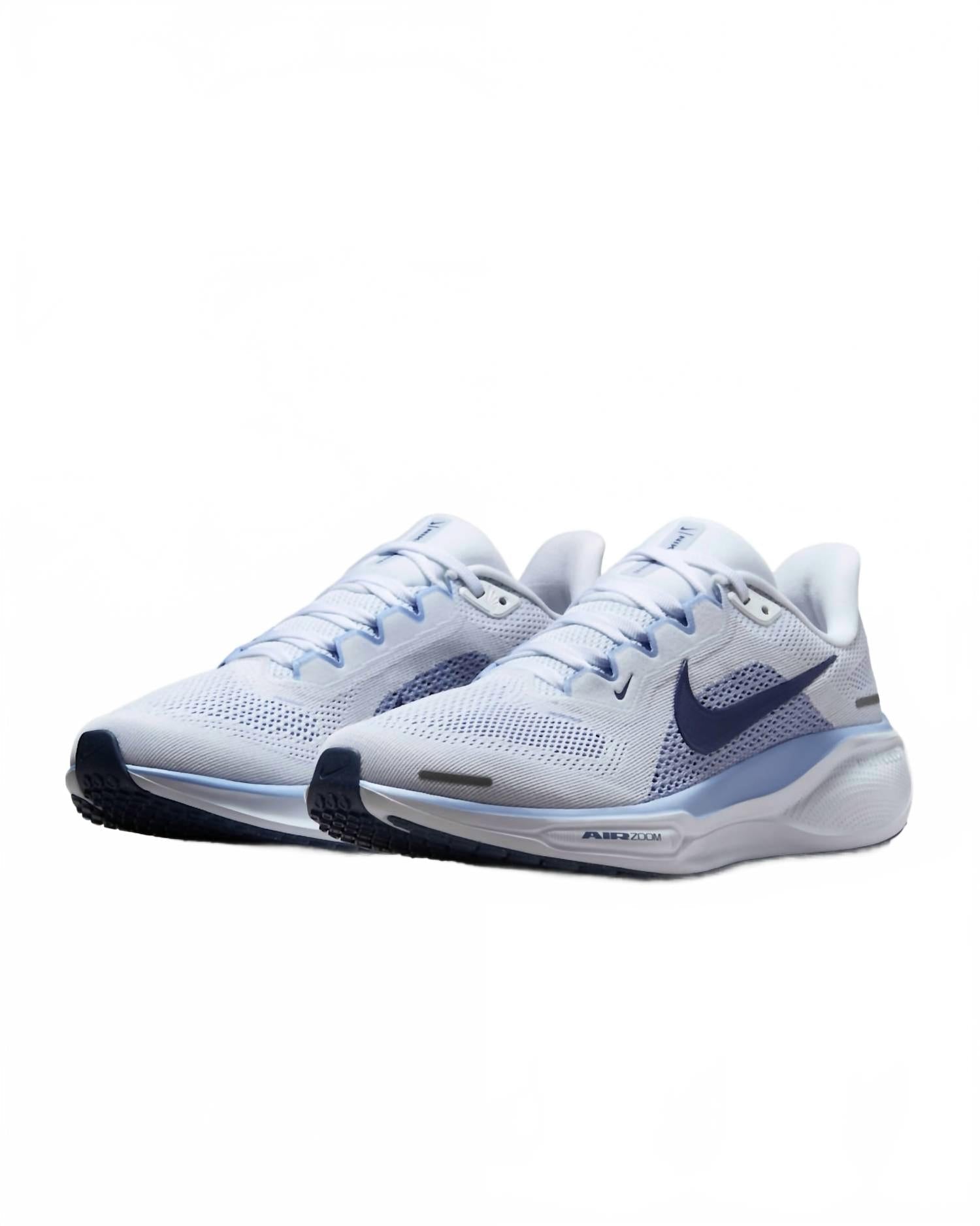 Women's Pegasus 41 Running Shoes In White/aluminium/football Grey/diffused Blue