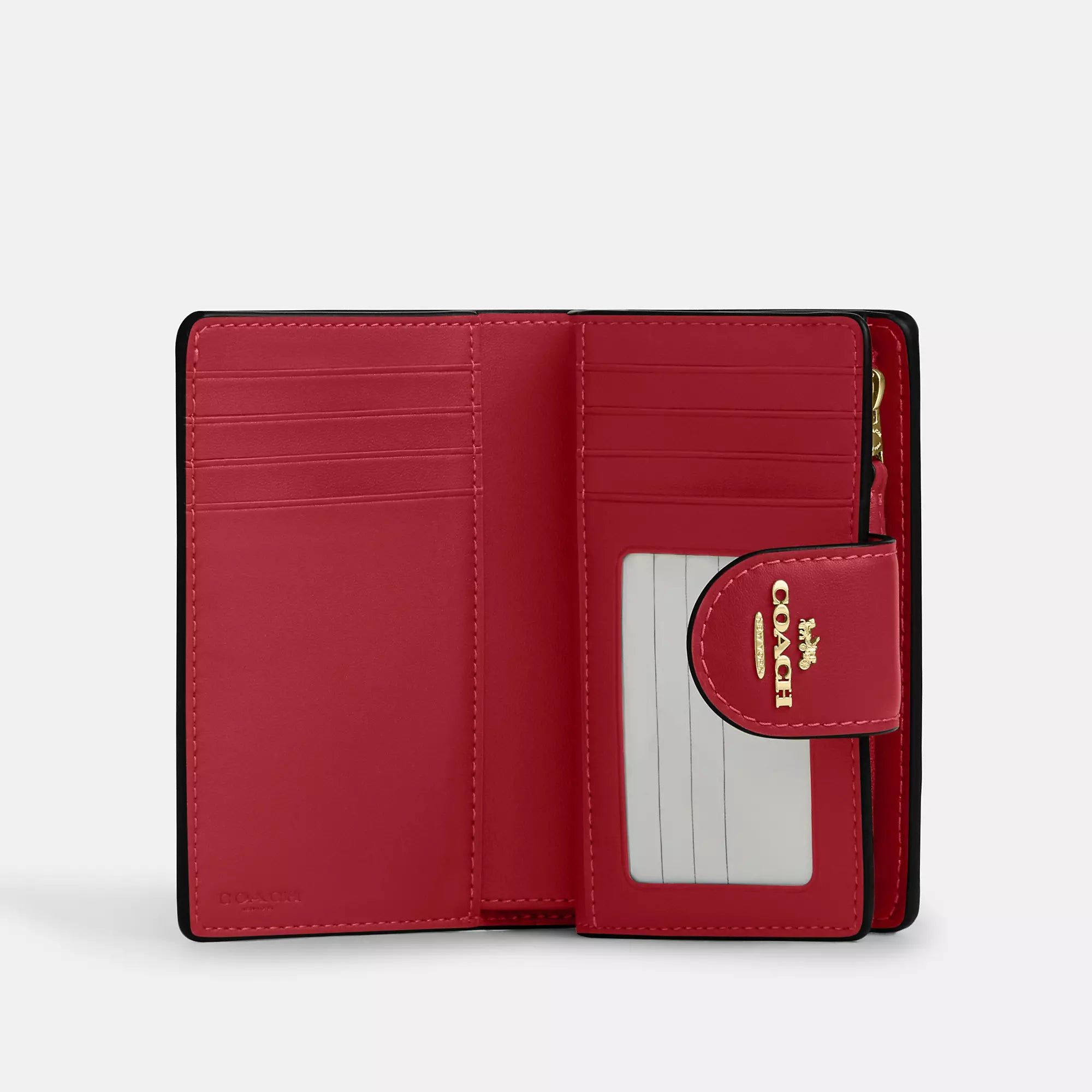 Coach Outlet Medium Corner Zip Wallet In Signature Canvas