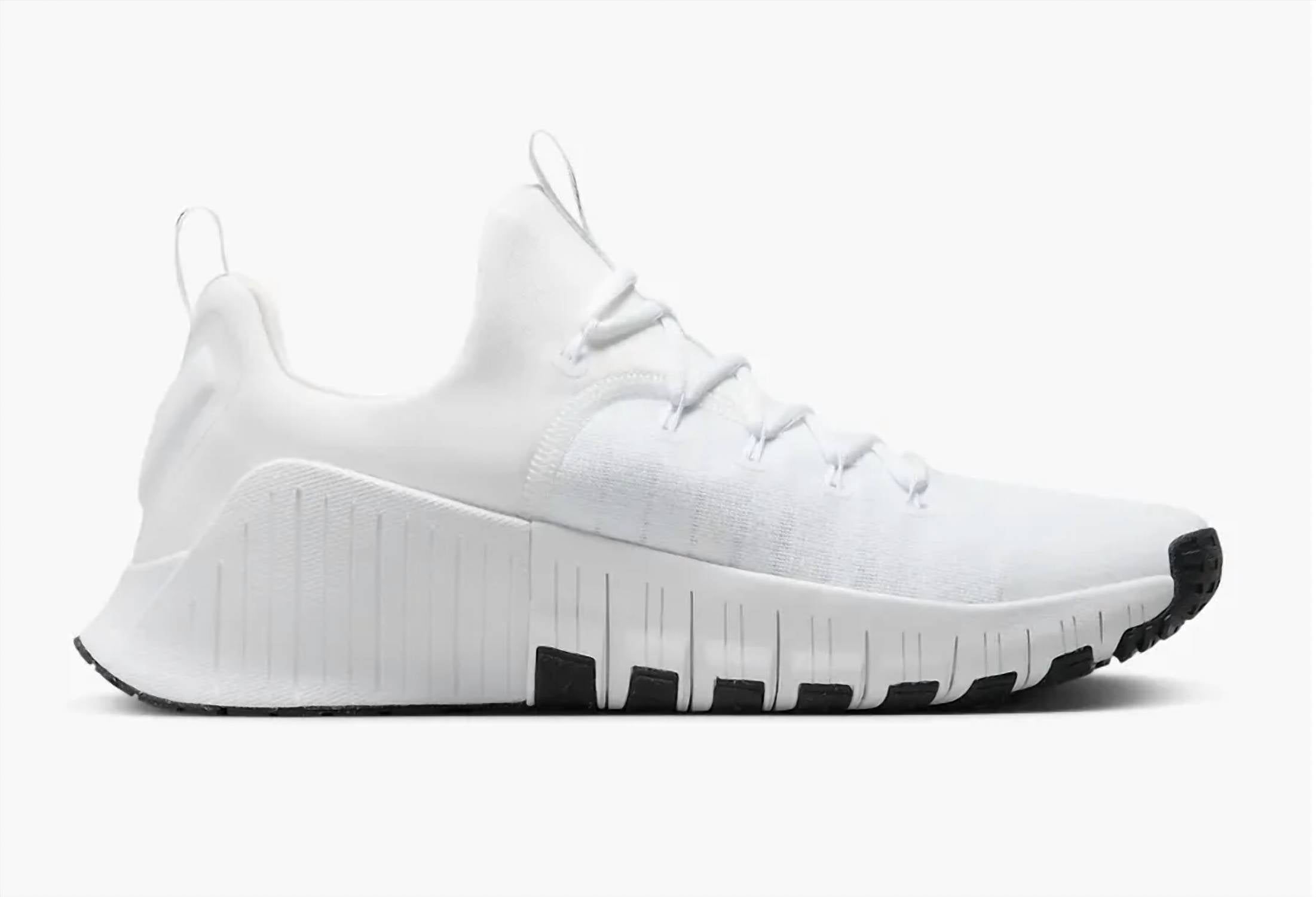 Men's Free Metcon 6 Running Shoes In White/black-White