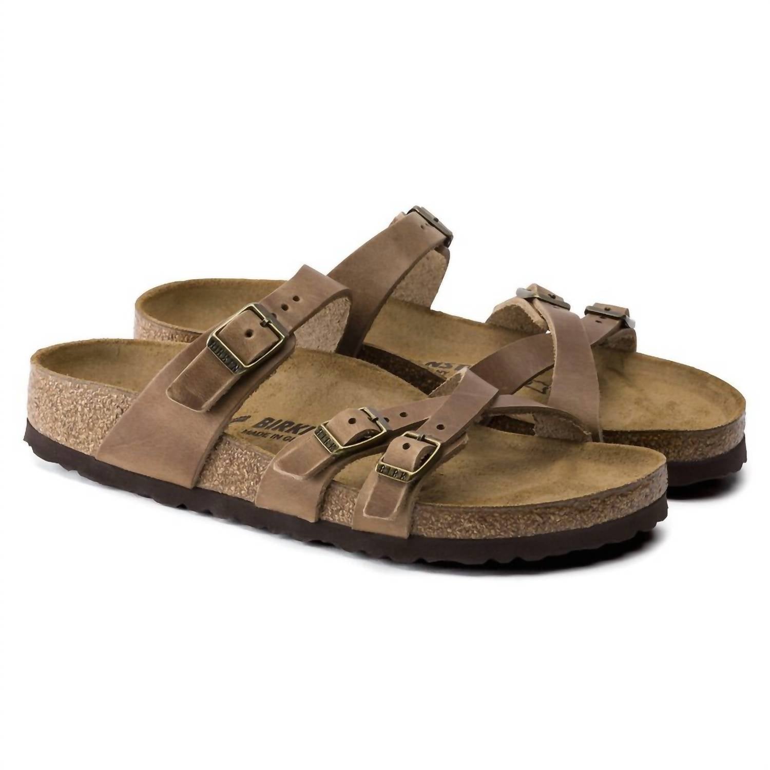 Women's Franca Oiled Leather Sandal In Brown Brown