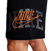 Men's Nike French Terry Shorts Black/Orange FV5136-010