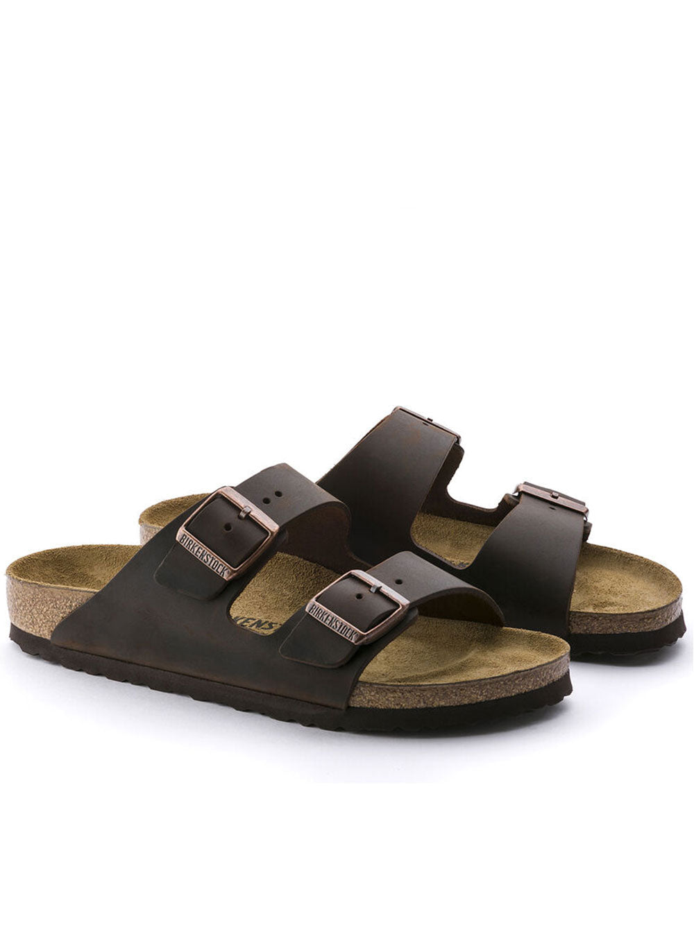 Arizona Brown Leather Open Toe Sandals