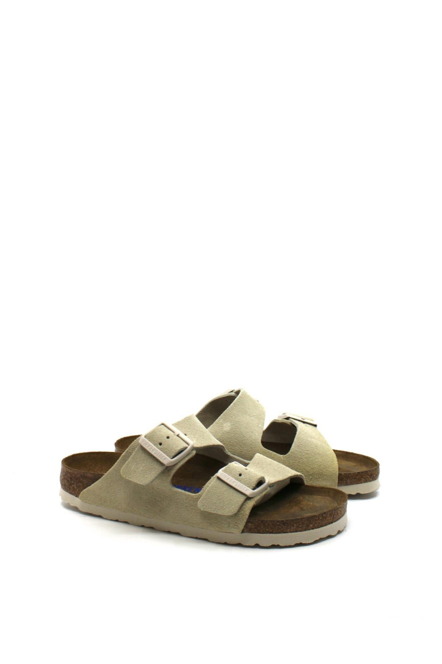 Women's Arizona Suede Sandal In Antique White