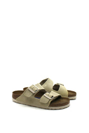 Women's Arizona Suede Sandal In Antique White