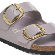 Women's Arizona Big Buckle Sandals In High-Shine Faded Purple
