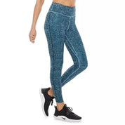 Women's Nike One Leopard Tight Fit Cerulean Blue CK3072-424