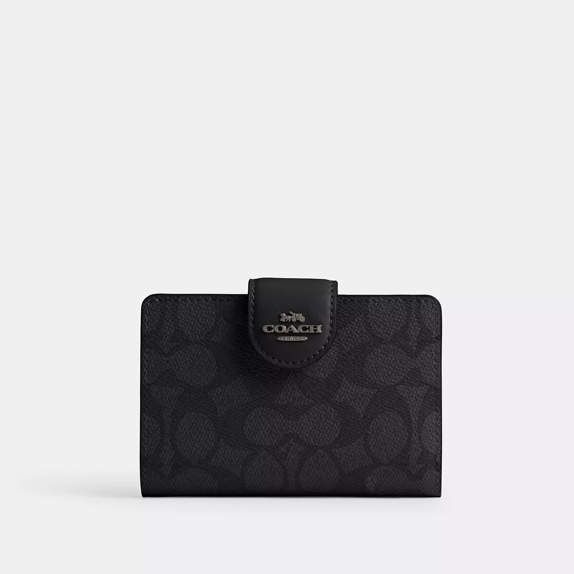 Coach Outlet Medium Corner Zip Wallet In Signature Canvas