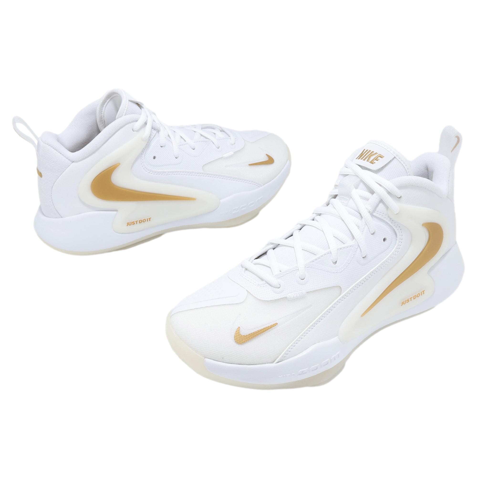 Nike Zoom Hyperset 2 White / White - Metallic Gold  FQ7070-104 Men's