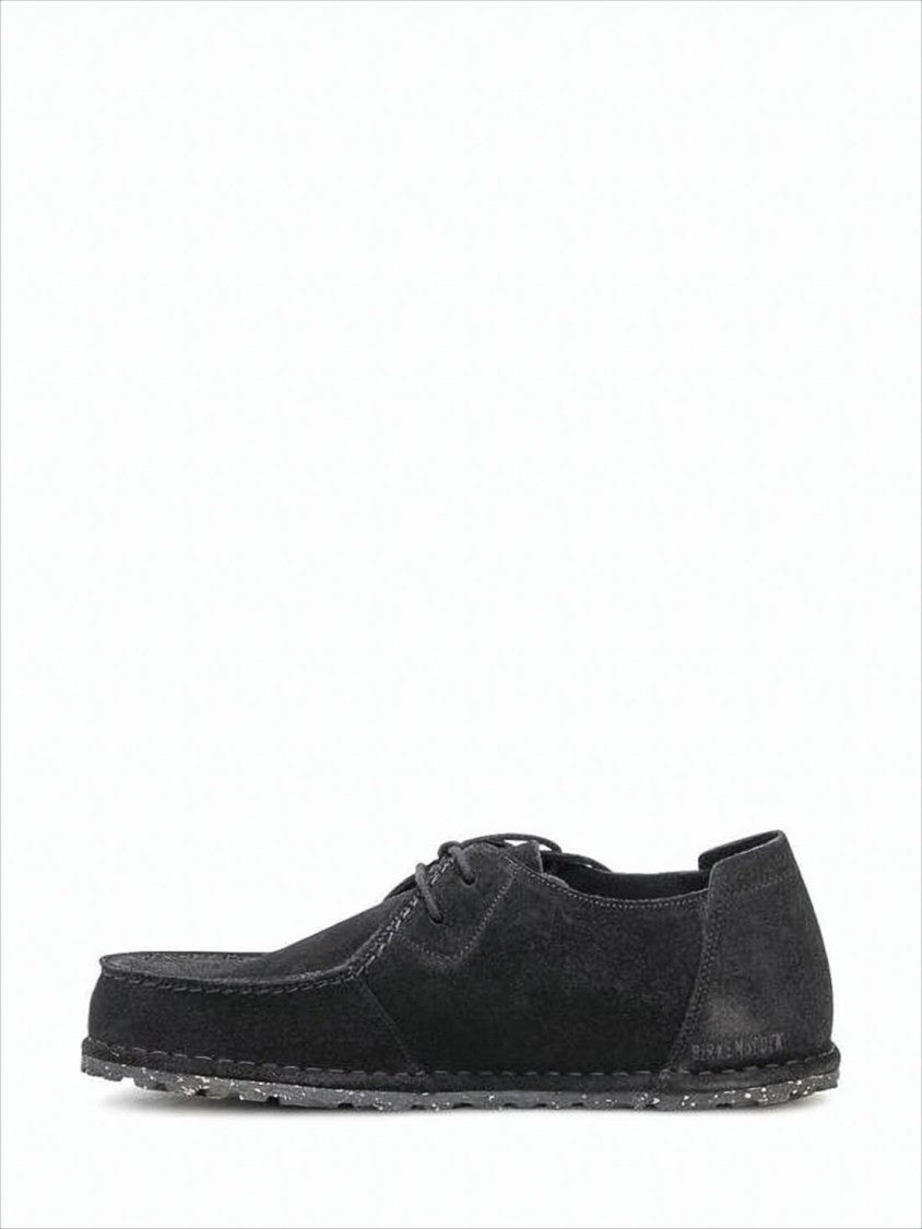 Moccasin-Inspired Suede Sneakers with Textured Rubber Sole