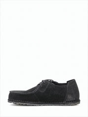 Moccasin-Inspired Suede Sneakers with Textured Rubber Sole