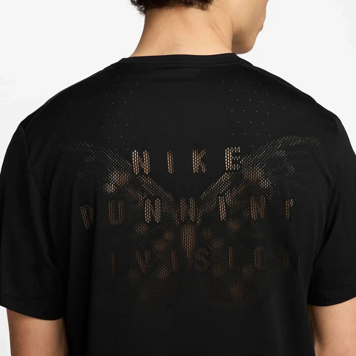 Men's Nike Running Division Top Black Dri-FIT ADV Short Sleeve Active SRT191