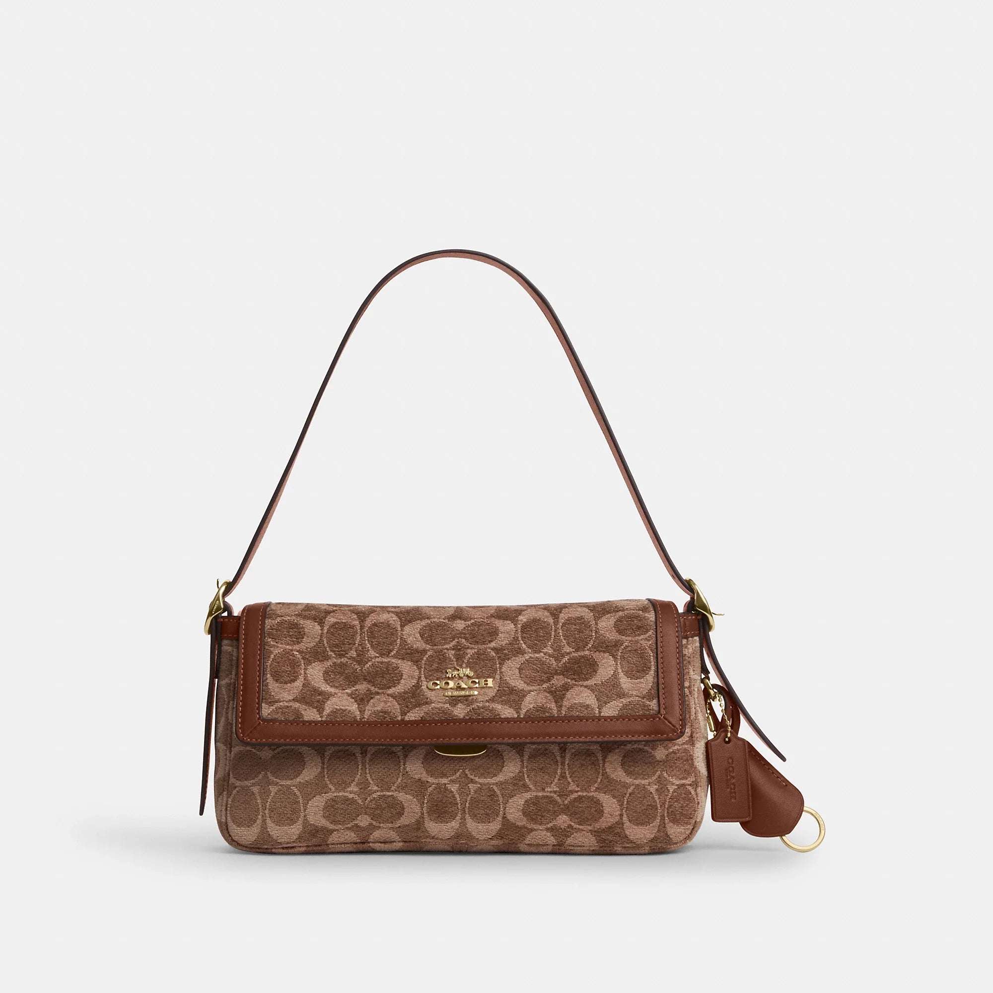 Coach Outlet Etta Small Flap Shoulder Bag In Signature Chenille