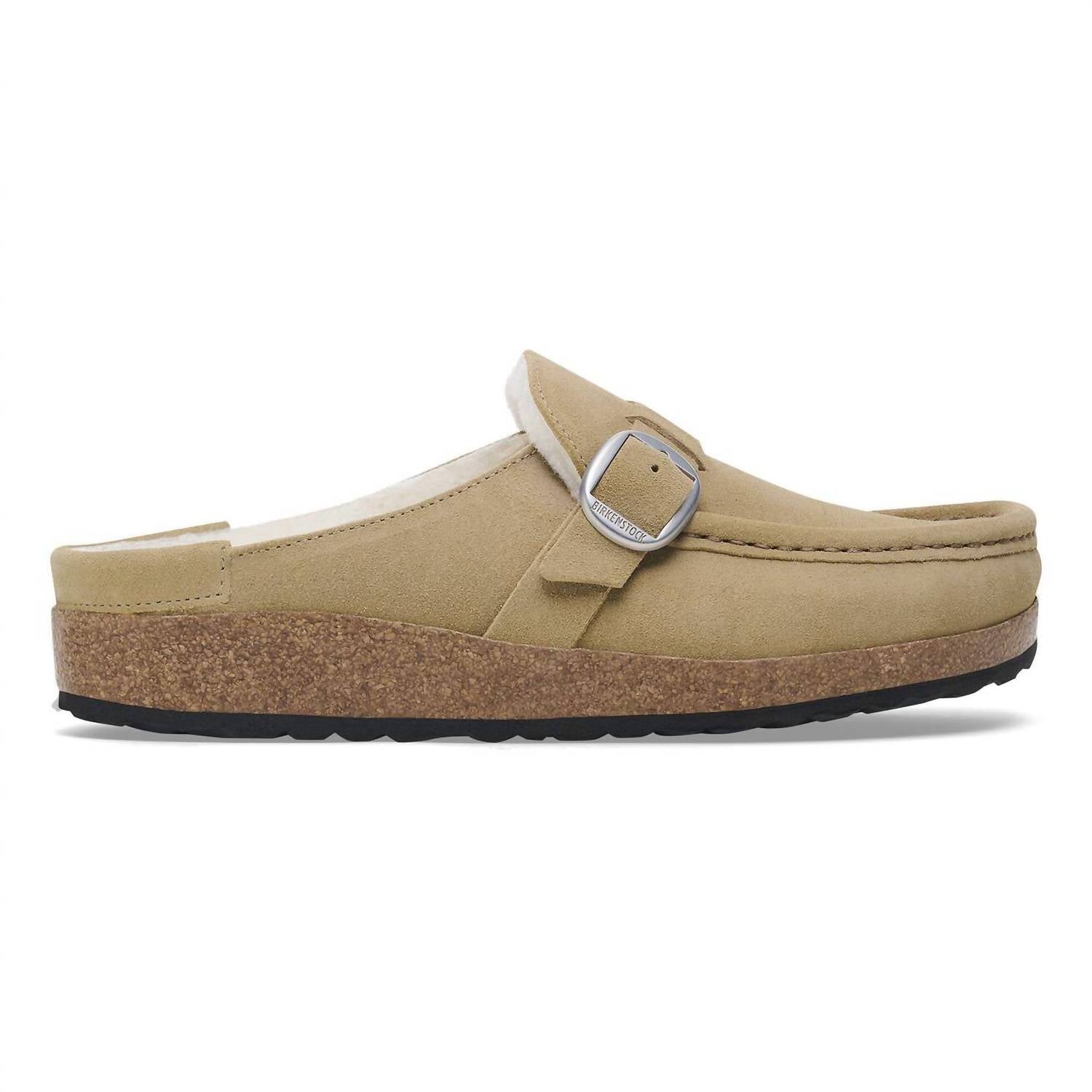 Women's Buckley Shearling Narrow Clogs In Taupe