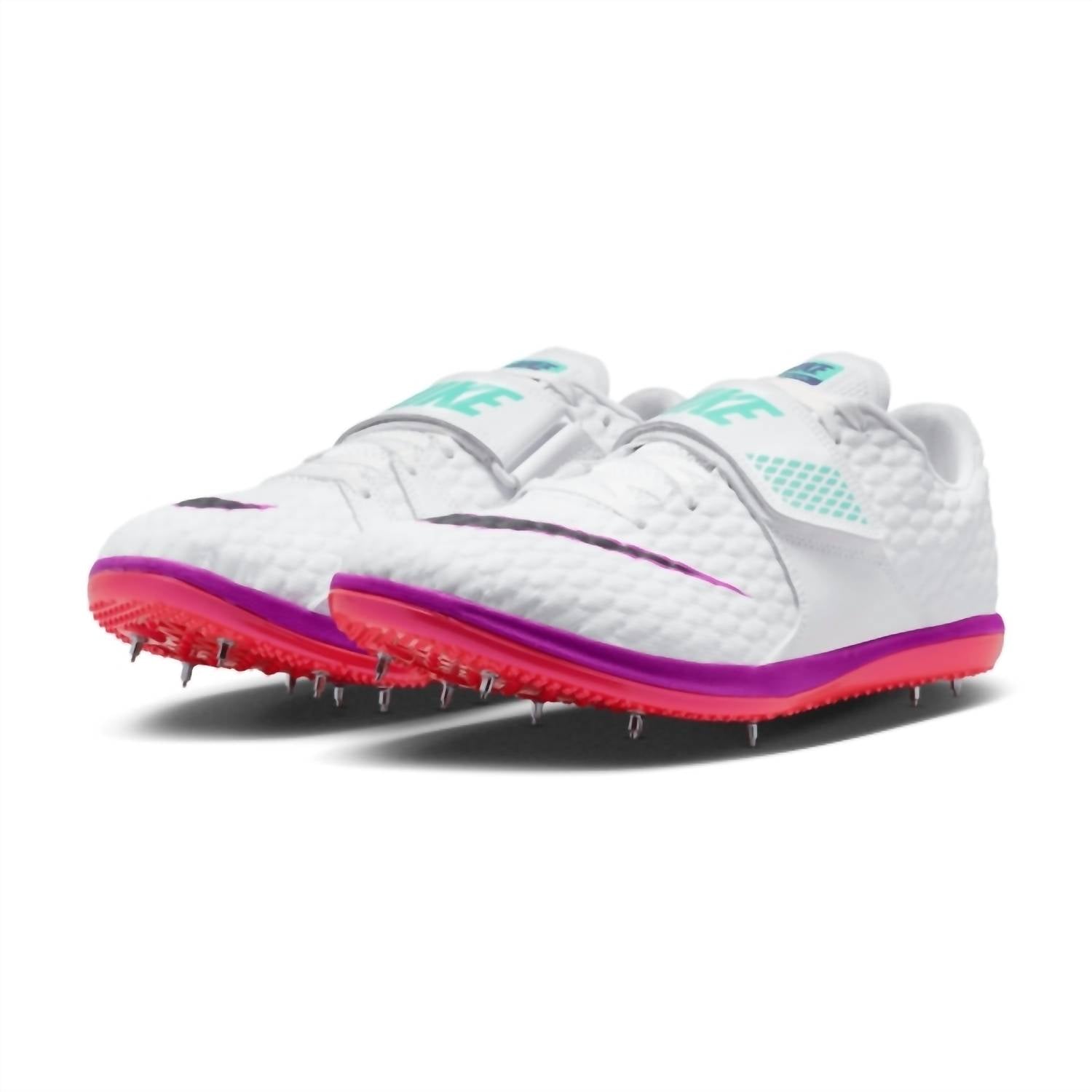 Women's High Jump Elite Running Shoes In White/obsidian-Bright Crimson