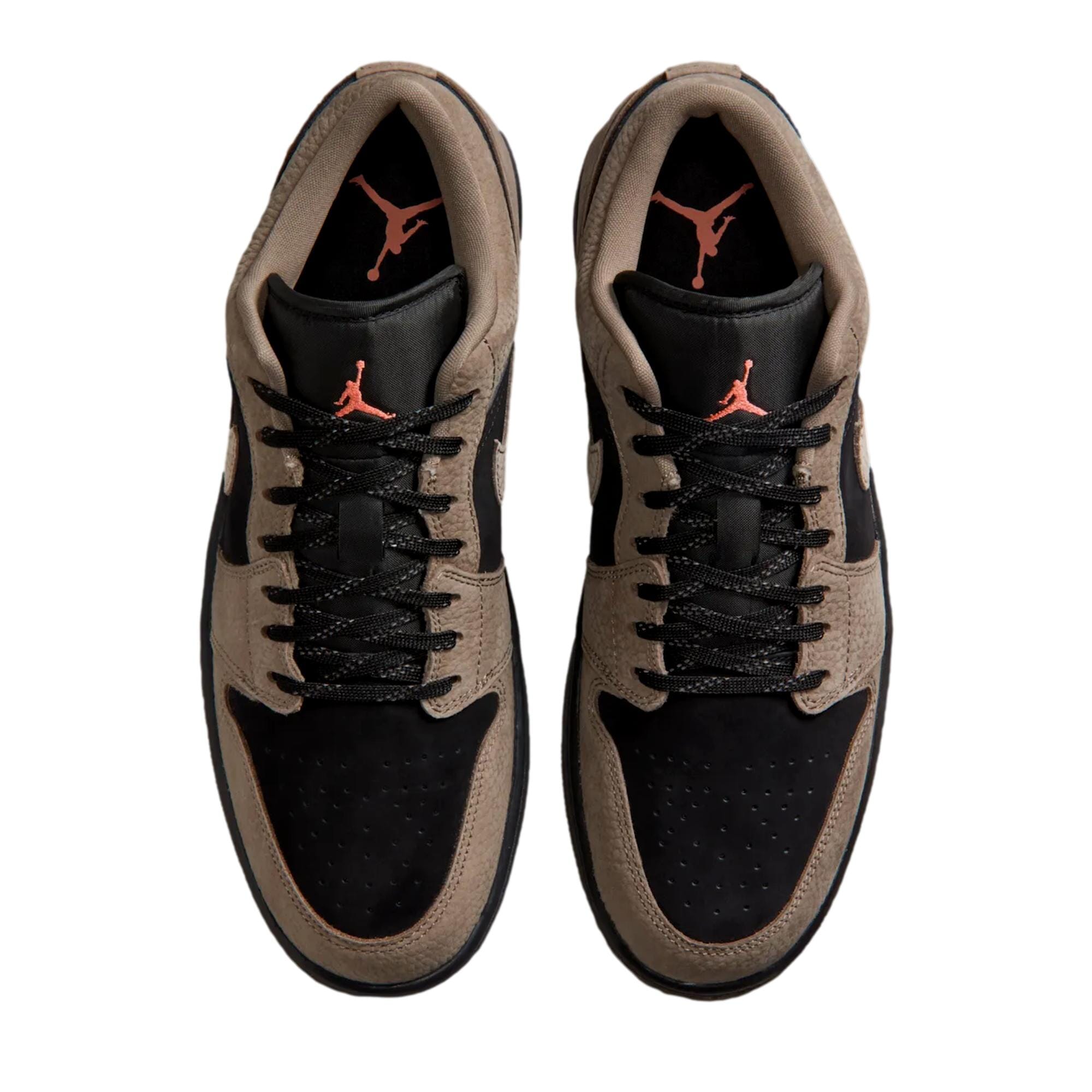 Nike Air Jordan 1 Low SE Black / Olive Grey - Light Wild Mango  IB7109-005 Men's