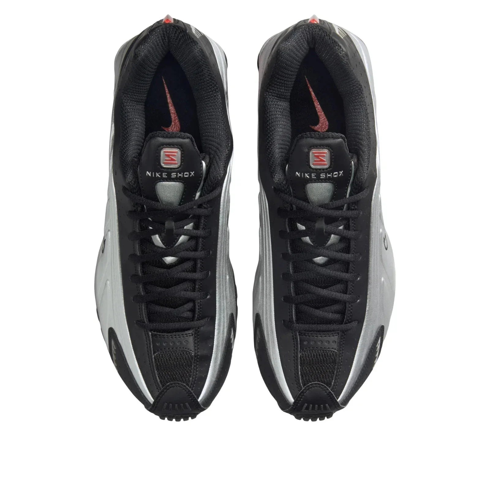 Nike Shox R4 OG HQ1988-002 Men's Black Metallic Silver Running Shoes LIQ672